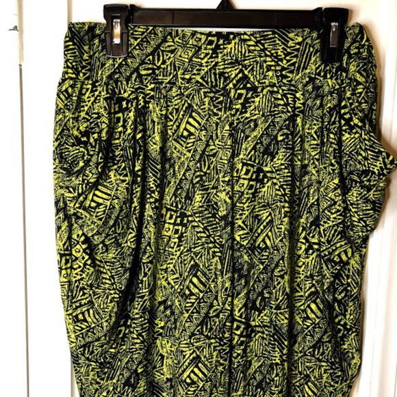 Tribal Print Harem Pants 1X - Picture 1 of 2
